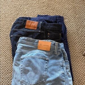 AG Adriano Goldschmied Blue and Black Men Jeans Ralph Lauren dress pants